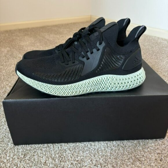 Adidas Alphaedge 4D Core Black/Core Black/Carbon Size 12 - Picture 9 of 11